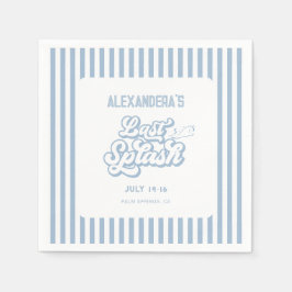 Blauw Laatste splash Bachelorette Servet