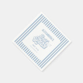 Blauw Laatste splash Bachelorette Servet (Hoek)