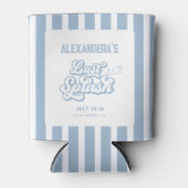 Blauw Laatste splash vrijgezellenfeest Favor Blikjeskoeler (Voorkant)