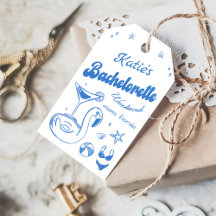 Blauw Laatste toast Beach Bachelorette Party Gift 