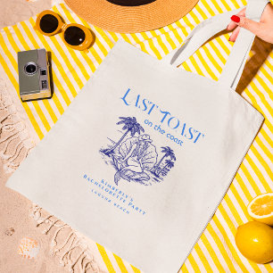 Blauw Laatste Toast Cowgirl Zeemeermin Verlovingsf Tote Bag