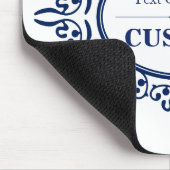  blauw label 3 muismat (Hoek)