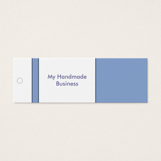 Blauw Label Mini Visitekaartjes (Voorkant)