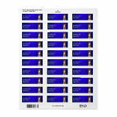 Blauw label retouradres gember kat (Full Sheet)
