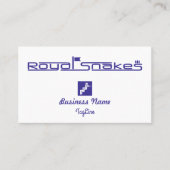 Blauw label voor koninklijke slangen (Voorkant)