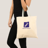 Blauw label voor koninklijke slangen tote bag (Voorkant (product))