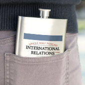 "Blauw label" Whiskey & IR Theory Flask Flacon (Voorbeeld)