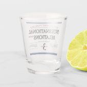 "Blauw label" Whiskey & IR Theory Shot Glass Glas (Achterkant)