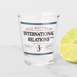 "Blauw label" Whiskey & IR Theory Shot Glass Glas