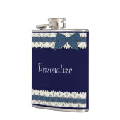 blauw lace-lintboegkolf heupfles (Links)