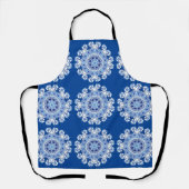 Blauw Lacy All-Over Print Schort (Voorkant)
