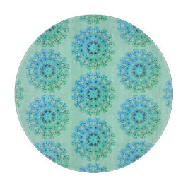 Blauw Lacy Patroon  Snijplank