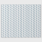 Blauw land Franse Bunny Rabbit Cadeaupapier (Vlak)