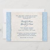 Blauw land Uitnodiging tot een wedstrijd voor het  (Voorkant)