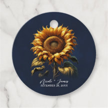 Blauw Landelijke Zonnebloem Huwelijk Bruids Bruilo