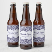  blauw landlogo bier etiket (Flessen)