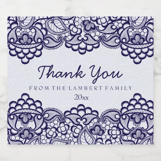  blauw landlogo bier etiket (Enkel label)