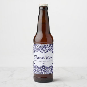 blauw landlogo bier etiket