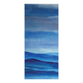 Blauw landschap 10,2 cm x 22,9 cm Rackkaart Reclamekaart (Voorkant)