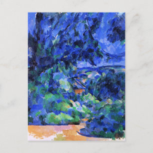 Blauw landschap door Paul Cezanne Briefkaart
