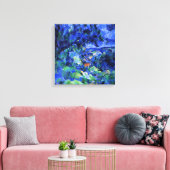 Blauw landschap door Paul Cezanne Canvas Afdruk (Insitu (Woonkamer))