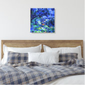 Blauw landschap door Paul Cezanne Canvas Afdruk (Insitu (Slaapkamer))