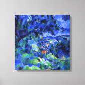 Blauw landschap door Paul Cezanne Canvas Afdruk (Voorkant)