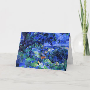 Blauw landschap door Paul Cezanne Kaart