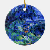 Blauw landschap door Paul Cezanne Keramisch Ornament (Voorkant)
