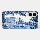 Blauw landschap Victoriaans huis Case-Mate iPhone Case (Achterkant (horizontaal))