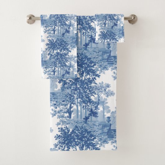 blauw landschapsprofiel met URL's en kolommen Bad Handdoek (Insitu)