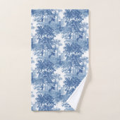 blauw landschapsprofiel met URL's en kolommen Bad Handdoek (Handdoek)