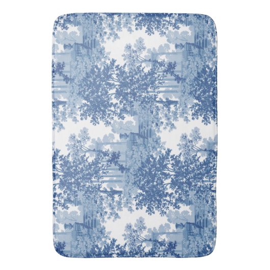 blauw landschapsprofiel met URL's en kolommen Badmat (Voorkant Verticaal)