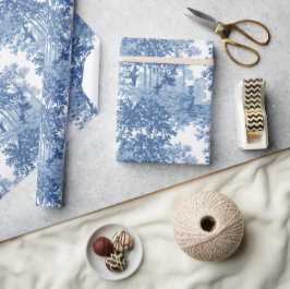  blauw landschapsprofiel met URL's en kolommen Cadeaupapier