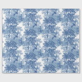  blauw landschapsprofiel met URL's en kolommen Cadeaupapier (Vlak)