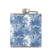  blauw landschapsprofiel met URL's en kolommen Heupfles (Achterkant)