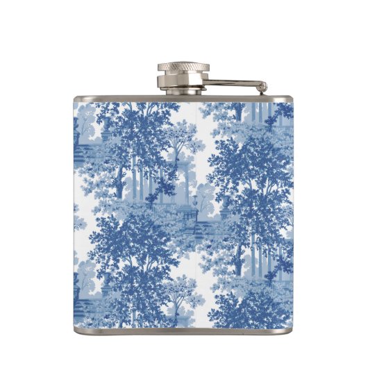  blauw landschapsprofiel met URL's en kolommen Heupfles (Achterkant)