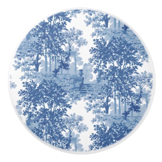  blauw landschapsprofiel met URL's en kolommen Keramische Knop (Voorkant)