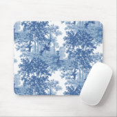 blauw landschapsprofiel met URL's en kolommen Muismat (Met muis)