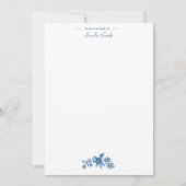  blauw landschapsprofiel met URL's en kolommen Notitiekaartje (Voorkant)