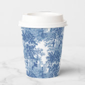  blauw landschapsprofiel met URL's en kolommen Papieren Bekers (Achterkant)