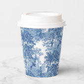  blauw landschapsprofiel met URL's en kolommen Papieren Bekers (Voorkant)