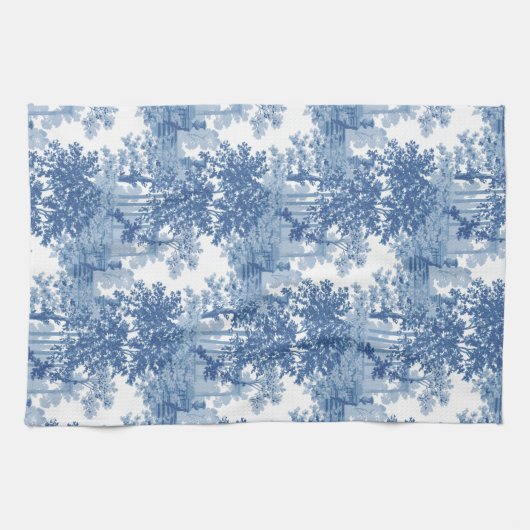  blauw landschapsprofiel met URL's en kolommen Theedoek (Horizontaal)