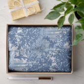  blauw landschapsprofiel met URL's en kolommen Tissuepapier (Geschenk)