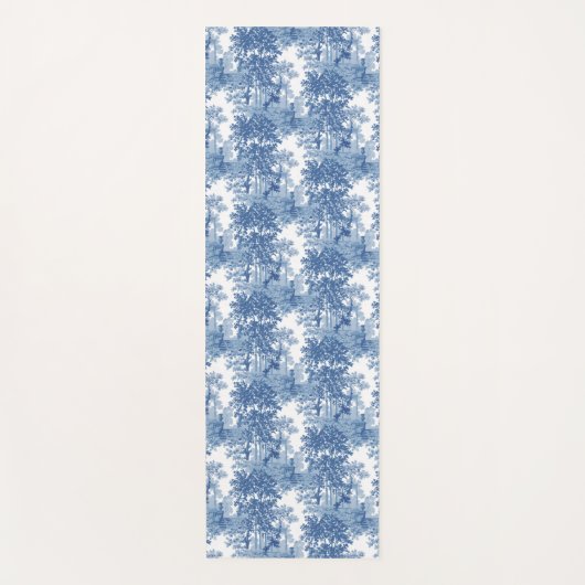 blauw landschapsprofiel met URL's en kolommen Yogamat (Voorkant)