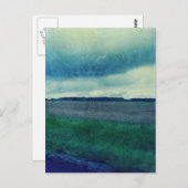 Blauw landveld briefkaart (Voorkant / Achterkant)