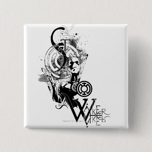 Blauw Lantern Grafisch 2 Vierkante Button 5,1 Cm (Voorkant)