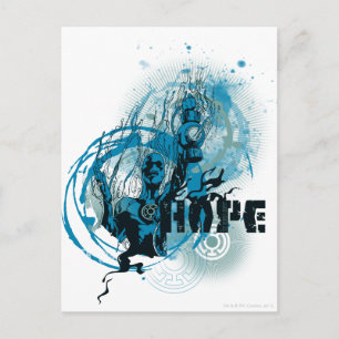 Blauw Lantern Grafisch 3 Briefkaart