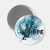 Blauw Lantern Grafisch 3 Magneet (Voorkant / Achterkant)