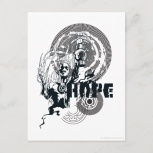 Blauw Lantern Grafisch 4 Briefkaart